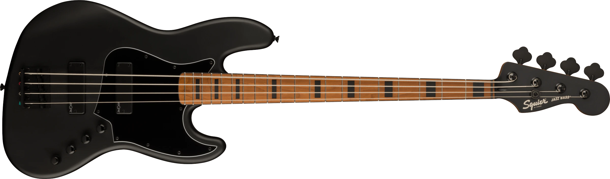 Squier Contemporary Active Jazz Bass HH Rosted Maple Fingerboard - Flat Black